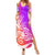 Polynesian Sunset Plumeria Summer Maxi Dress Pacific Island Tribal Purple Style LT9 Women Purple - Polynesian Pride