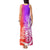 Polynesian Sunset Plumeria Tank Maxi Dress Pacific Island Tribal Purple Style LT9 - Polynesian Pride