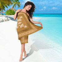 Hawaiian Quilt Block Design Sarong Gold Hawaii Culture Motifs LT9 - Polynesian Pride