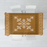 Hawaiian Quilt Block Design Tablecloth Gold Hawaii Culture Motifs LT9 Gold - Polynesian Pride