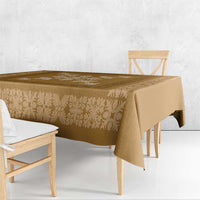 Hawaiian Quilt Block Design Tablecloth Gold Hawaii Culture Motifs LT9 - Polynesian Pride
