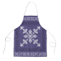 Hawaiian Quilt Block Design Apron Purple Hawaii Culture Motifs LT9 Purple - Polynesian Pride