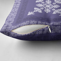 Hawaiian Quilt Block Design Pillow Cover Purple Hawaii Culture Motifs LT9 - Polynesian Pride