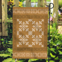 Hawaiian Quilt Pattern Garden Flag Gold Hawaii Culture Tropical LT9 Garden Flag Gold - Polynesian Pride