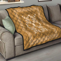 Hawaiian Quilt Pattern Quilt Gold Hawaii Culture Tropical LT9 - Polynesian Pride