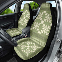 Hawaiian Quilt Pattern Car Seat Cover Lime Hawaii Culture Tropical LT9 - Polynesian Pride
