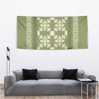 Hawaiian Quilt Pattern Tapestry Lime Hawaii Culture Tropical LT9 - Polynesian Pride
