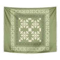 Hawaiian Quilt Pattern Tapestry Lime Hawaii Culture Tropical LT9 - Polynesian Pride
