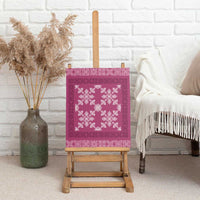 Hawaiian Quilt Pattern Canvas Wall Art Pink Hawaii Culture Tropical LT9 - Polynesian Pride