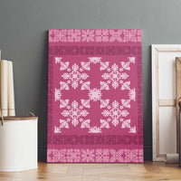 Hawaiian Quilt Pattern Canvas Wall Art Pink Hawaii Culture Tropical LT9 - Polynesian Pride