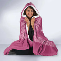 Hawaiian Quilt Pattern Hooded Blanket Pink Hawaii Culture Tropical LT9 - Polynesian Pride