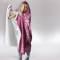 Hawaiian Quilt Pattern Hooded Blanket Pink Hawaii Culture Tropical LT9 - Polynesian Pride