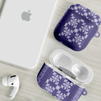 Hawaiian Quilt Pattern AirPods Case Purple Hawaii Culture Tropical LT9 - Polynesian Pride