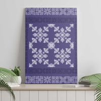 Hawaiian Quilt Pattern Canvas Wall Art Purple Hawaii Culture Tropical LT9 - Polynesian Pride