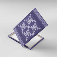 Hawaiian Quilt Pattern Canvas Wall Art Purple Hawaii Culture Tropical LT9 With Frame Purple - Polynesian Pride