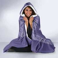 Hawaiian Quilt Pattern Hooded Blanket Purple Hawaii Culture Tropical LT9 - Polynesian Pride