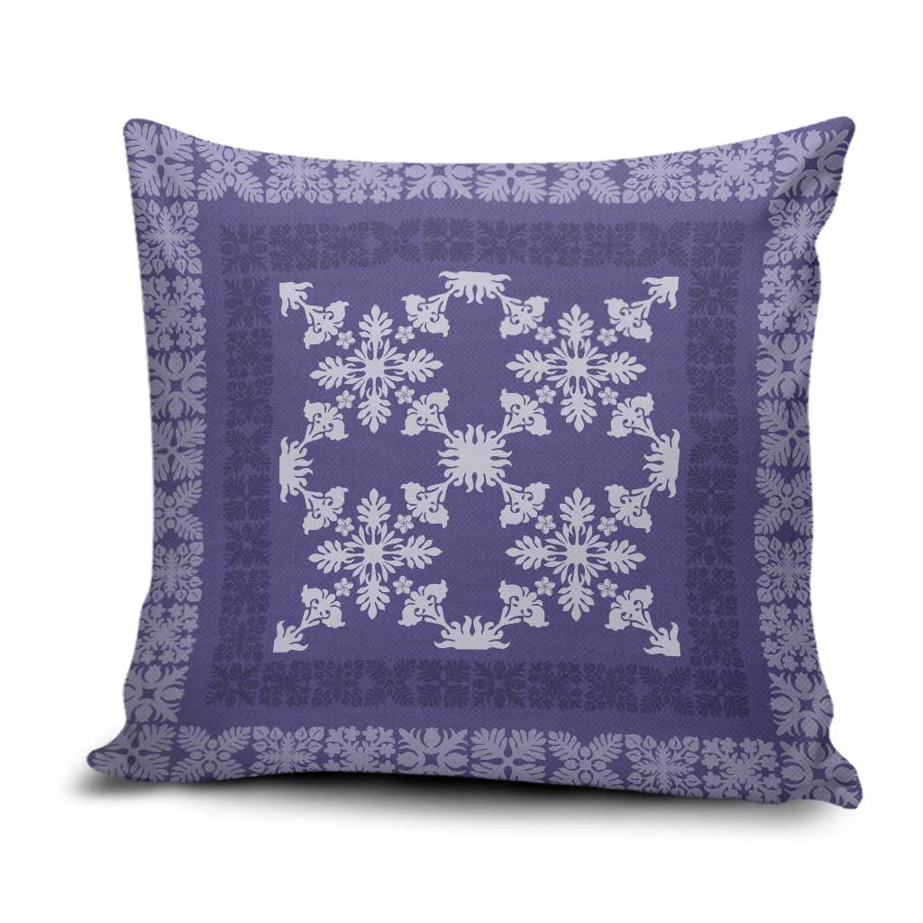 Hawaiian Quilt Pattern Pillow Cover Purple Hawaii Culture Tropical LT9 Purple - Polynesian Pride