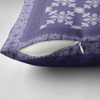Hawaiian Quilt Pattern Pillow Cover Purple Hawaii Culture Tropical LT9 - Polynesian Pride
