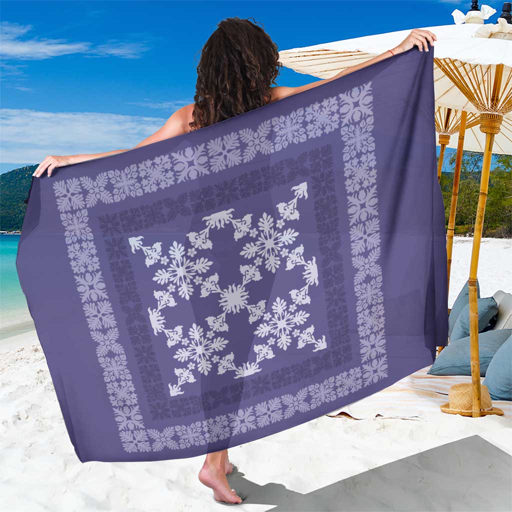 Hawaiian Quilt Pattern Sarong Purple Hawaii Culture Tropical LT9 One Size 44 x 66 inches Purple - Polynesian Pride