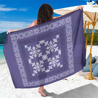 Hawaiian Quilt Pattern Sarong Purple Hawaii Culture Tropical LT9 One Size 44 x 66 inches Purple - Polynesian Pride