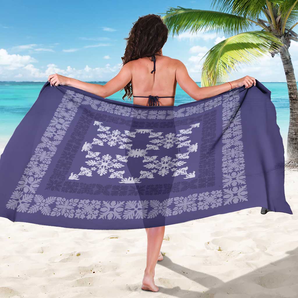 Hawaiian Quilt Pattern Sarong Purple Hawaii Culture Tropical LT9 - Polynesian Pride