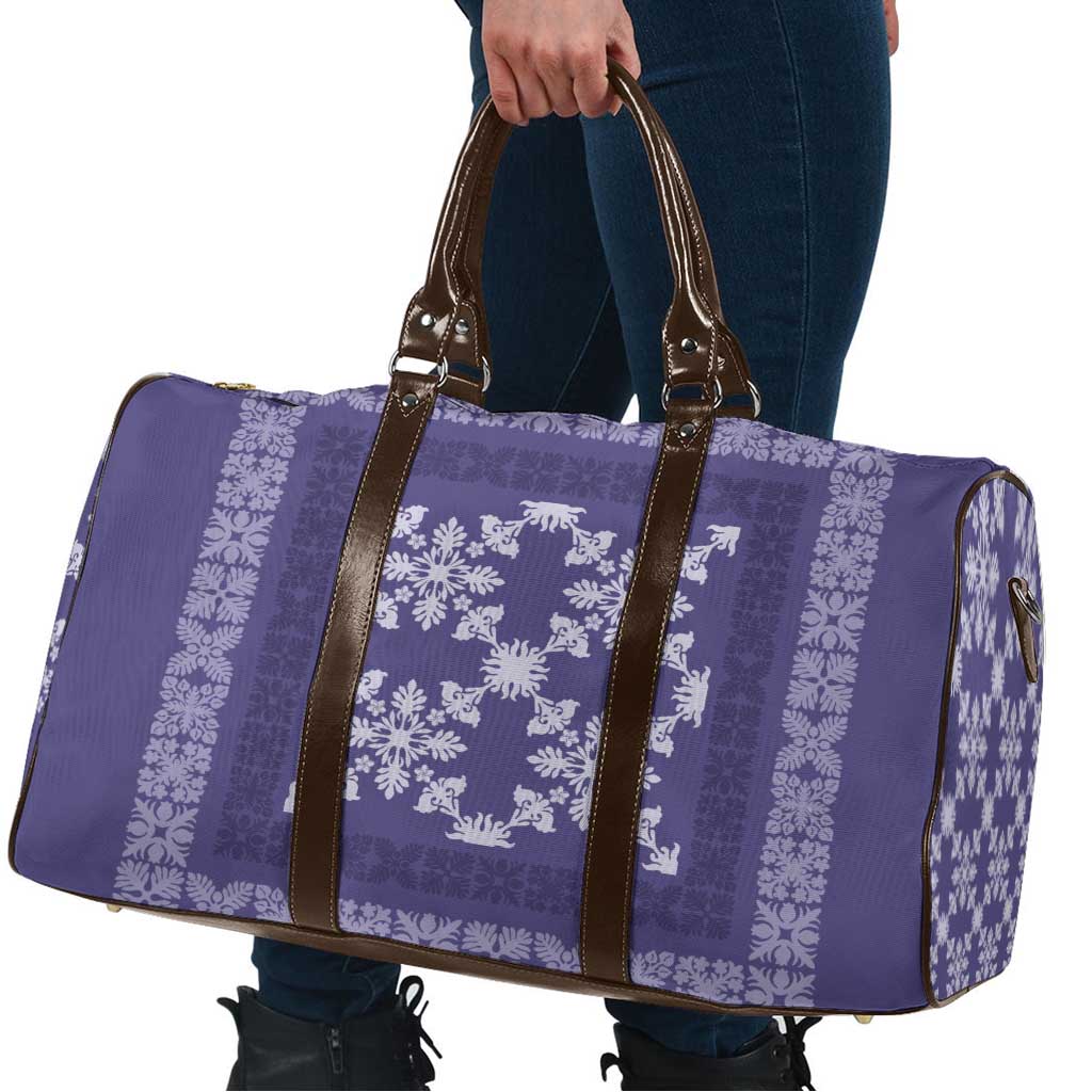 Hawaiian Quilt Pattern Travel Bag Purple Hawaii Culture Tropical LT9 - Polynesian Pride