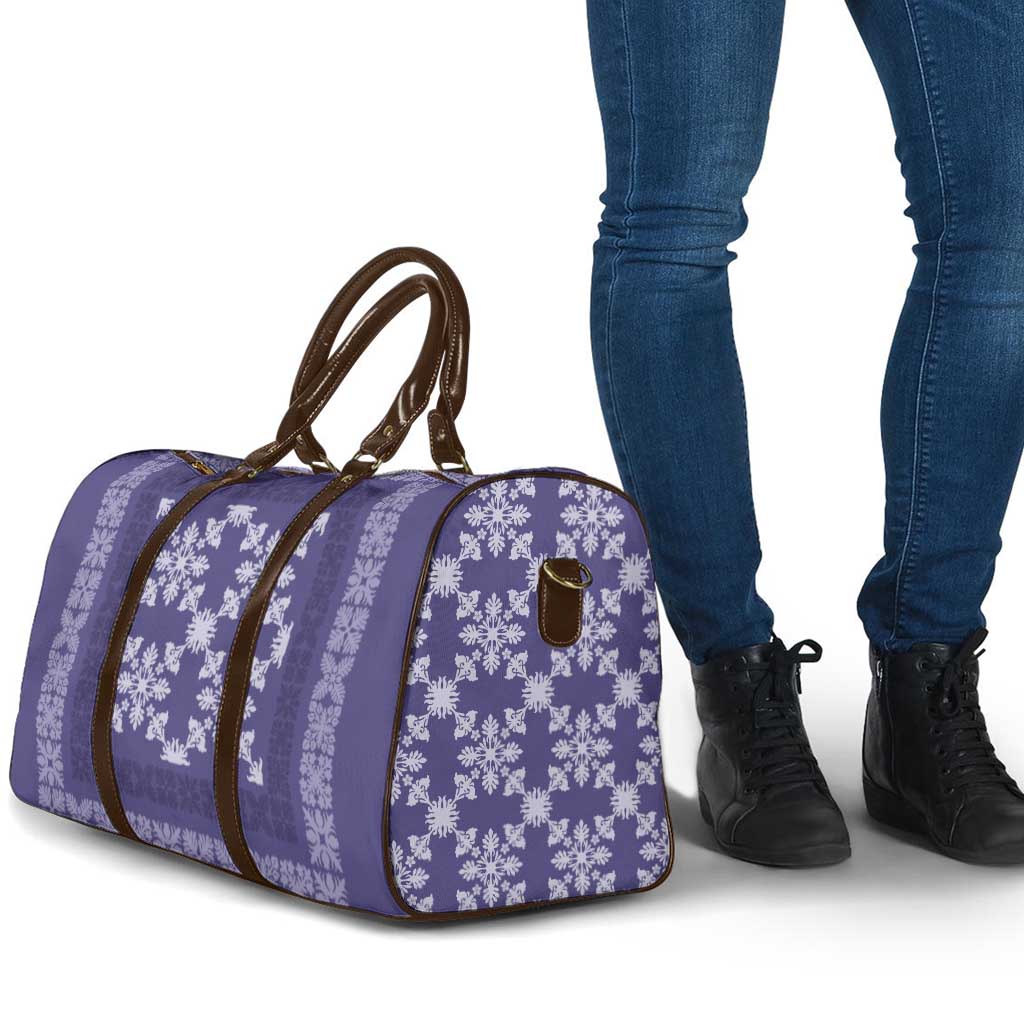 Hawaiian Quilt Pattern Travel Bag Purple Hawaii Culture Tropical LT9 - Polynesian Pride