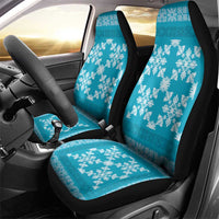 Hawaiian Quilt Pattern Car Seat Cover Teal Hawaii Culture Tropical LT9 - Polynesian Pride