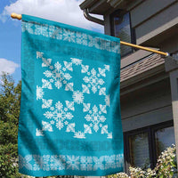 Hawaiian Quilt Pattern Garden Flag Teal Hawaii Culture Tropical LT9 - Polynesian Pride