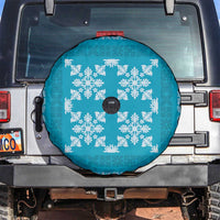 Hawaiian Quilt Pattern Spare Tire Cover Teal Hawaii Culture Tropical LT9 Teal - Polynesian Pride