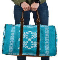 Hawaiian Quilt Pattern Travel Bag Teal Hawaii Culture Tropical LT9 Teal - Polynesian Pride