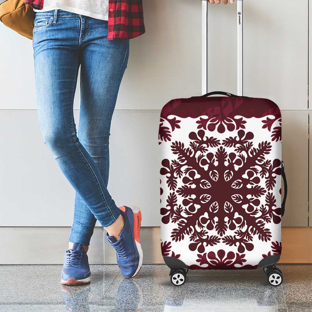 Palm Leaf Quilt Pattern Luggage Cover Hawaii Culture Floral LT9 - Polynesian Pride
