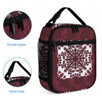 Palm Leaf Quilt Pattern Lunch Bag Hawaii Culture Floral LT9 - Polynesian Pride