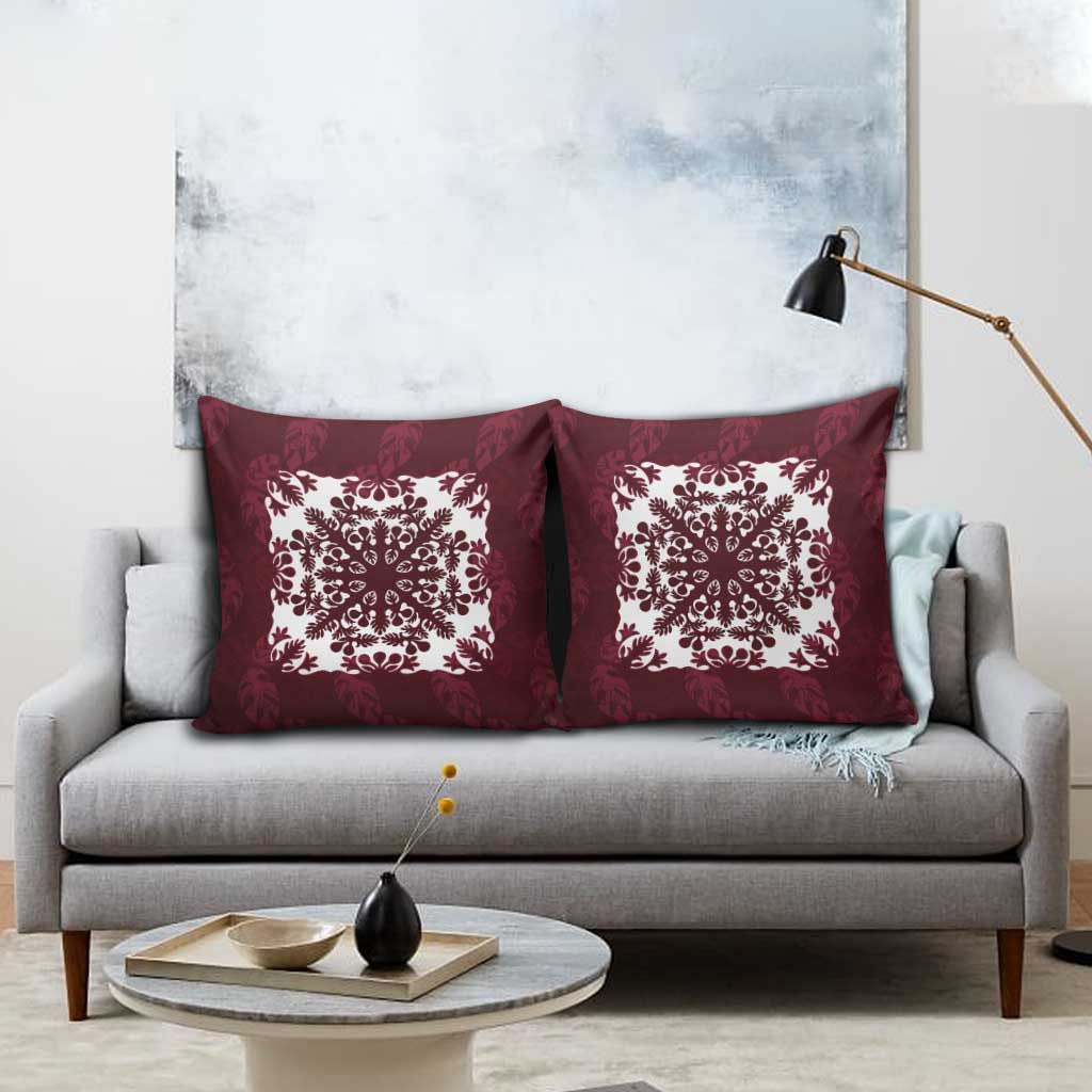 Palm Leaf Quilt Pattern Pillow Cover Hawaii Culture Floral LT9 - Polynesian Pride