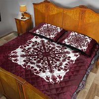 Palm Leaf Quilt Pattern Quilt Bed Set Hawaii Culture Floral LT9 - Polynesian Pride