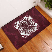 Palm Leaf Quilt Pattern Rubber Doormat Hawaii Culture Floral LT9 - Polynesian Pride