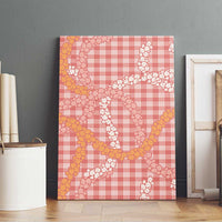 Pink Tropical Floral Palaka Canvas Wall Art Hawaiian Quilt Pattern LT9 - Polynesian Pride