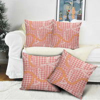 Pink Tropical Floral Palaka Pillow Cover Hawaiian Quilt Pattern LT9 - Polynesian Pride