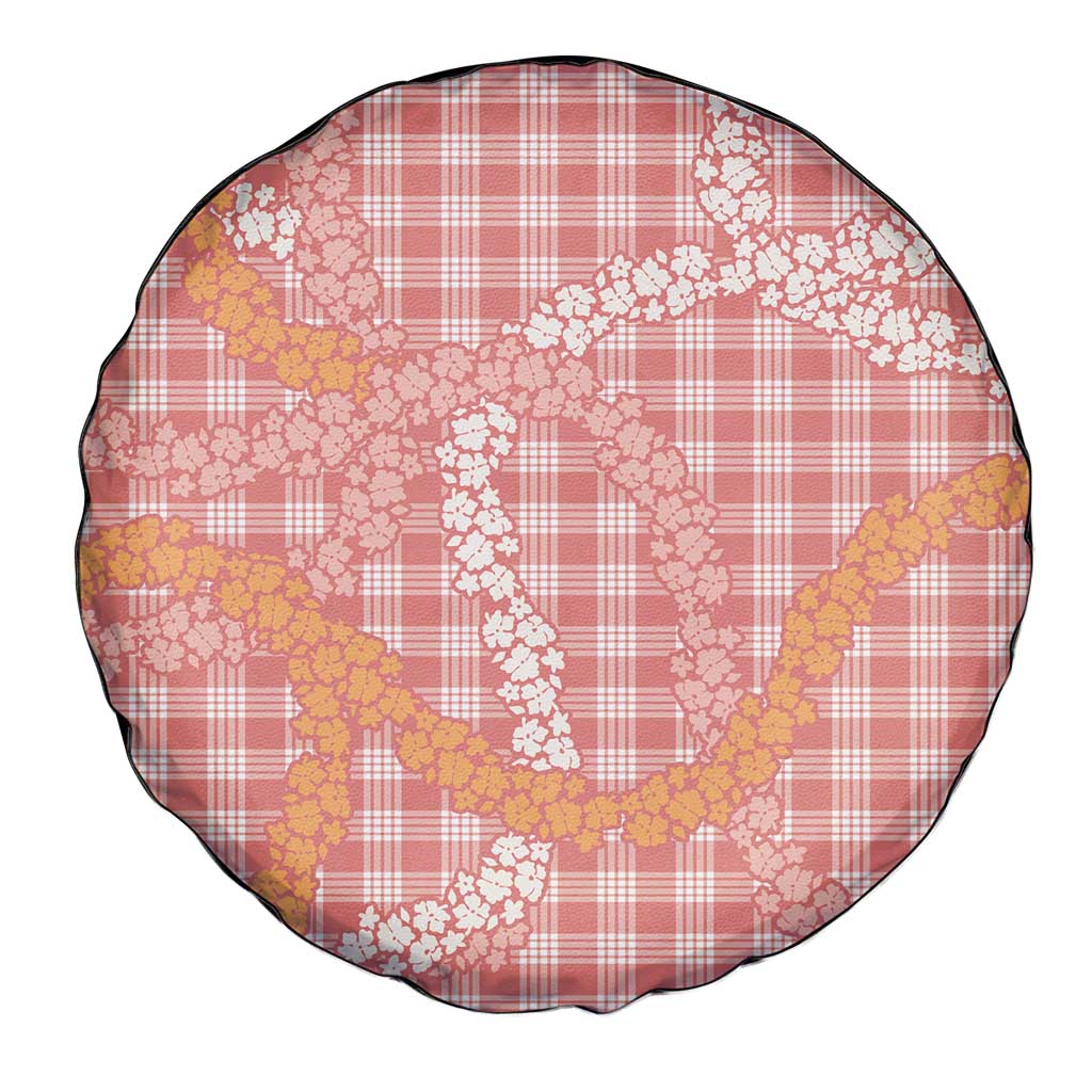 Pink Tropical Floral Palaka Spare Tire Cover Hawaiian Quilt Pattern LT9 - Polynesian Pride