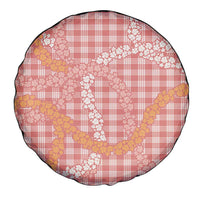 Pink Tropical Floral Palaka Spare Tire Cover Hawaiian Quilt Pattern LT9 - Polynesian Pride