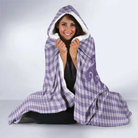 Purple Ulu Palaka Quilt Pattern Hooded Blanket Hawaii Culture Breadfruit LT9 - Polynesian Pride