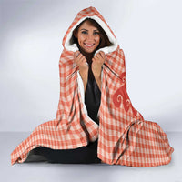 Red Ulu Palaka Quilt Pattern Hooded Blanket Hawaii Culture Breadfruit LT9 - Polynesian Pride