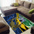 Personalised Crocodile and Shark Solomon Islands Area Rug Polynesian Tribal Tattoo