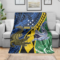 Personalised Crocodile and Shark Solomon Islands Blanket Polynesian Tribal Tattoo LT9 - Polynesian Pride