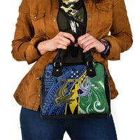 Personalised Crocodile and Shark Solomon Islands Shoulder Handbag Polynesian Tribal Tattoo LT9 - Polynesian Pride