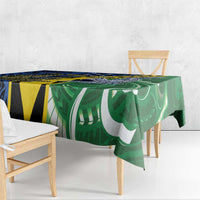 Personalised Crocodile and Shark Solomon Islands Tablecloth Polynesian Tribal Tattoo LT9 - Polynesian Pride