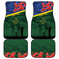 Personalised Solomon Islands Remembrance Day Car Mats We Will Remember Them with Camouflage Style LT9 - Polynesian Pride