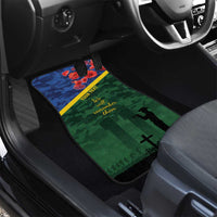 Personalised Solomon Islands Remembrance Day Car Mats We Will Remember Them with Camouflage Style LT9 - Polynesian Pride