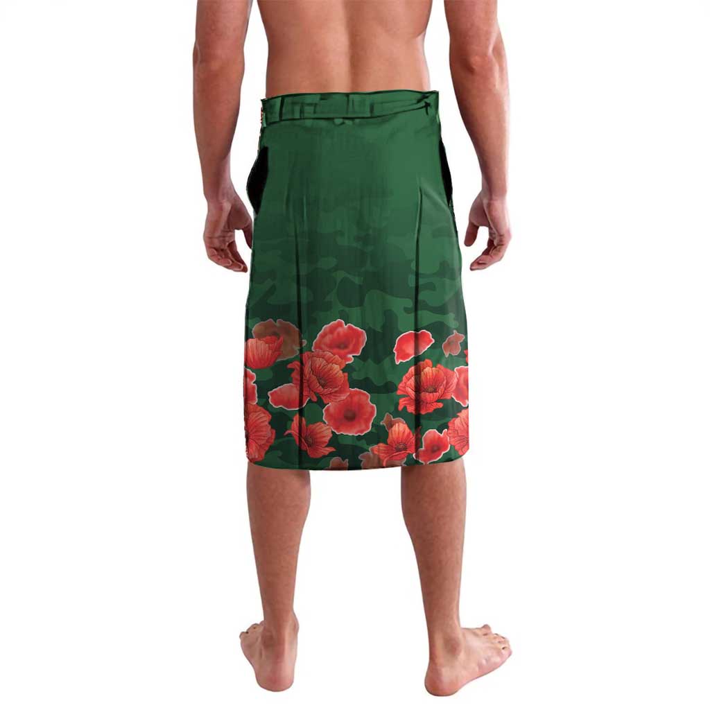Personalised Solomon Islands Remembrance Day Lavalava We Will Remember Them with Camouflage Style LT9 - Polynesian Pride
