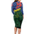 Personalised Solomon Islands Remembrance Day Long Sleeve Bodycon Dress We Will Remember Them with Camouflage Style